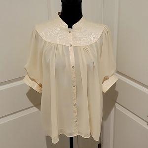 Moulinette Soeurs vetements Colline Anthropologie romantic prairie core blouse